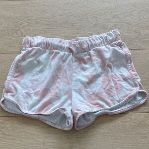 Old Navy Pink and White Tie-Dye Athletic Shorts